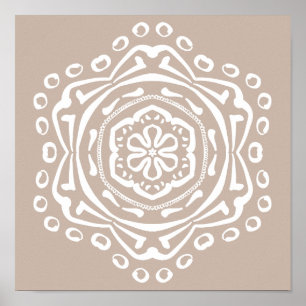 Poster Mandala en laine