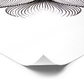 Poster Mandala Fleurie en Couches (Coin)
