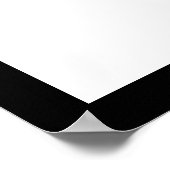 Poster Mandala Floral Noir En Blanc (Coin)