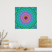 Poster Mandala fractal 3 (Cuisine)