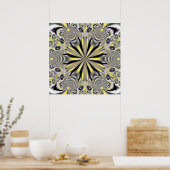 Poster Mandala fractal 4 (Cuisine)