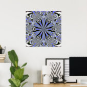 Poster Mandala fractal 5 (Bureau à domicile)