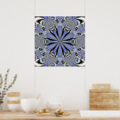 Poster Mandala fractal 5 (Cuisine)