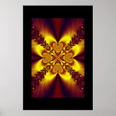 Poster Mandala fractal 6 (Devant)