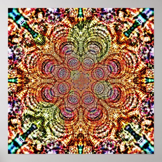 Poster Mandala Funnels 3 (Devant)