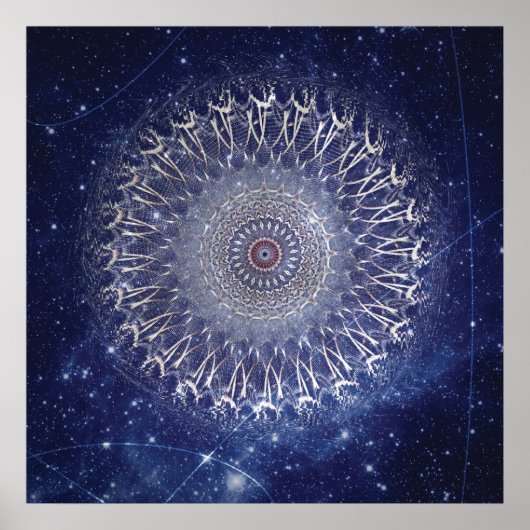 Poster Mandala Galaxy Art céleste (Devant)