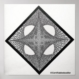 Poster Mandala géométrique