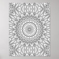 Mandala Géométrique en Éclat de Soleil Angulaire R