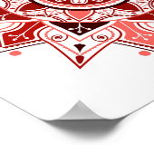 Poster Mandala géométrique, mystique (Coin)