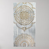 Poster Mandala Gold Design (Devant)
