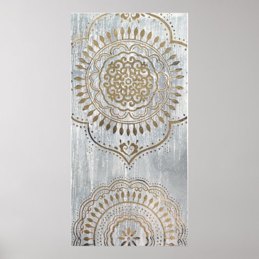 Poster Mandala Gold Design (Devant)