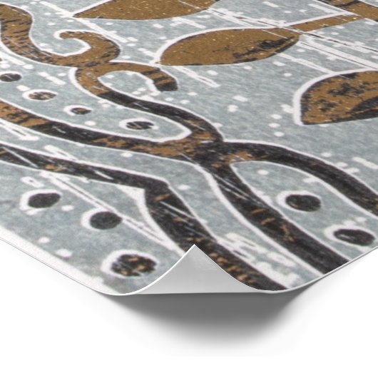 Poster Mandala Gold Design (Coin)