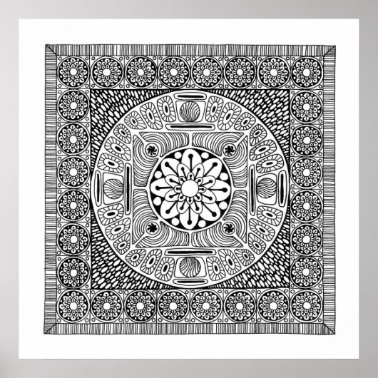 Poster Mandala II (Devant)