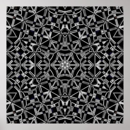 Poster Mandala industriel (Devant)