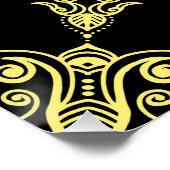 Poster Mandala jaune (Coin)