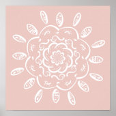 Poster Mandala Mallow (Devant)