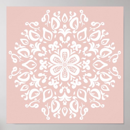 Poster Mandala Mallow (Devant)