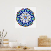 Poster Mandala Motif 01 (Cuisine)