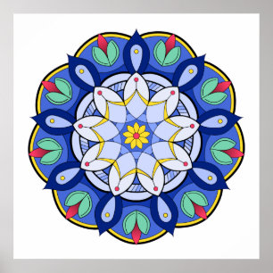 Poster Mandala Motif 01