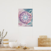 Poster Mandala mystique violet | Astrologie de rêve (Cuisine)