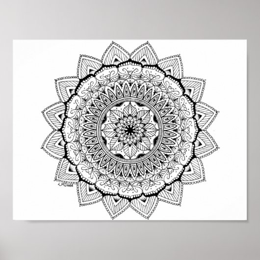 Poster Mandala N°1 (Devant)