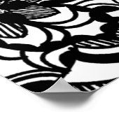 Poster Mandala noir et blanc (Coin)