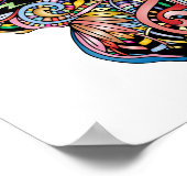 Poster Mandala papillon (Coin)