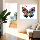 Poster Mandala papillon