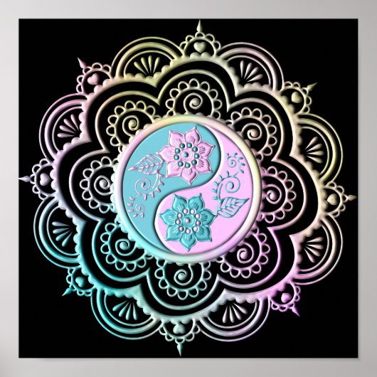 Poster Mandala Pastel (Devant)