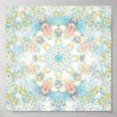 Poster Mandala Pastel Flower (Devant)