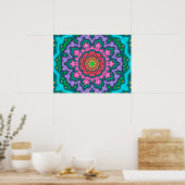 Poster Mandala Pastels (Cuisine)