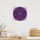 Poster Mandala Pentagram (Cuisine)