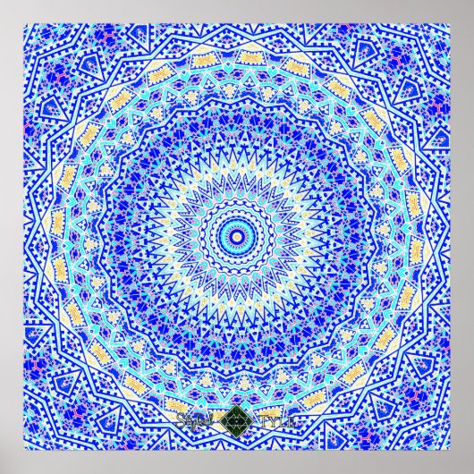 Poster Mandala perdu inversé (Devant)