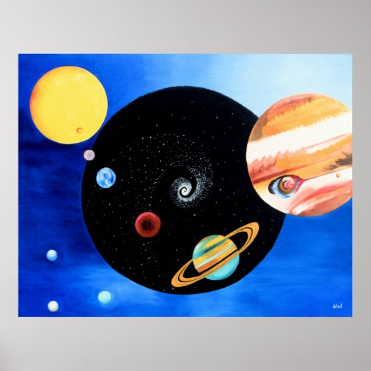 Poster Mandala planétaire (Devant)