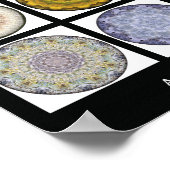 Poster Mandala print - "Une année de mandalas 2009" (Coin)