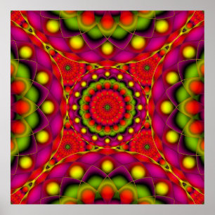 Poster Mandala Psychedelic Vision