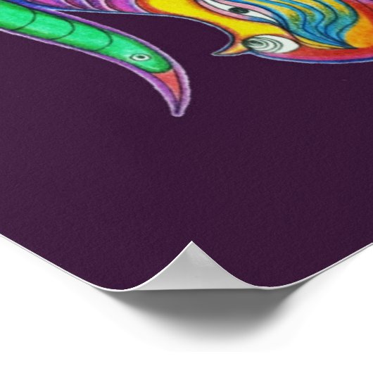 Poster Mandala psychédélique moderne (Coin)