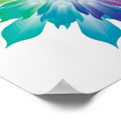 Poster Mandala Rainbow Colors - Fleur - Énergie - Harmoni (Coin)