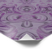 Poster Mandala Rêve Aquarelle dans des Teintes de Pourpre (Coin)