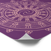 Poster Mandala rose (Coin)
