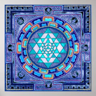 Poster Mandala Sri yantra original