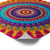 Poster Mandala sur le feu et la glace (Coin)