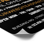 Poster Mandala Symbole, Tatouage & Corps Piercing Studio (Coin)