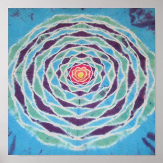 Poster Mandala Tie Dye (Devant)