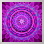 Poster Mandala violet (Devant)