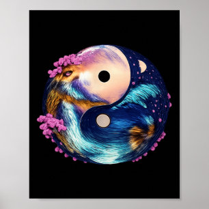 Poster Mandala Yin Yang Zen Harmonie Lance Yoga Méditatio