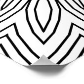 Poster Mandala Zigzag Explosif avec Motif de Lignes Super (Coin)