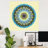 Poster Mandalas from the Heart of Transformation, no 8 (Bureau à domicile)