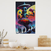 Poster Mandalorn et Grogo (Cuisine)