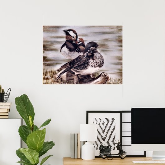 Poster Mandarin Pair (Bureau à domicile)